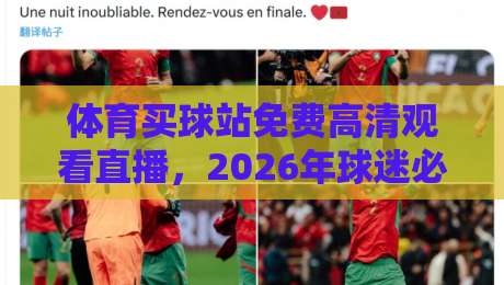 体育买球站免费高清观看直播，2026年球迷必备的观赛指南！