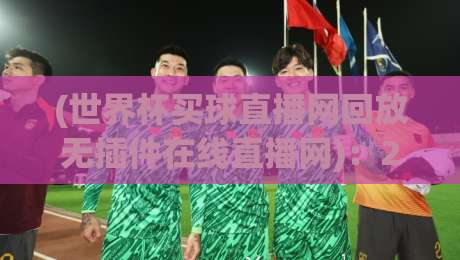 (世界杯买球直播网回放无插件在线直播网):2026年看球新姿势,别错过这些良心平台
