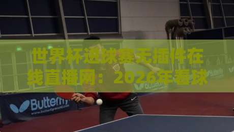 世界杯进球赛无插件在线直播网：2026年看球新姿势，这3个平台让你告别卡顿
