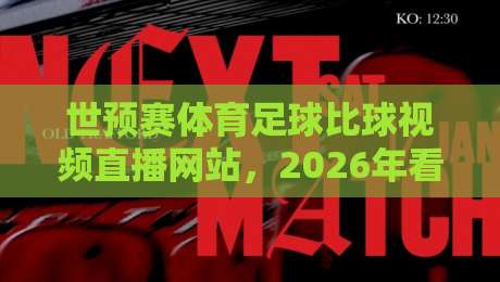 世预赛体育足球比球视频直播网站，2026年看球必备的5个平台