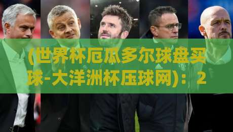 (世界杯厄瓜多尔球盘买球-大洋洲杯压球网)：2026年新手避坑指南与实战经验分享