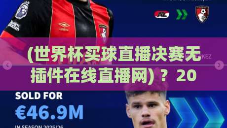 (世界杯买球直播决赛无插件在线直播网) ？2026观赛新姿势