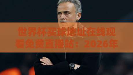 世界杯买球地址在线观看免费直播站：2026年最全观赛指南（世界杯直播）